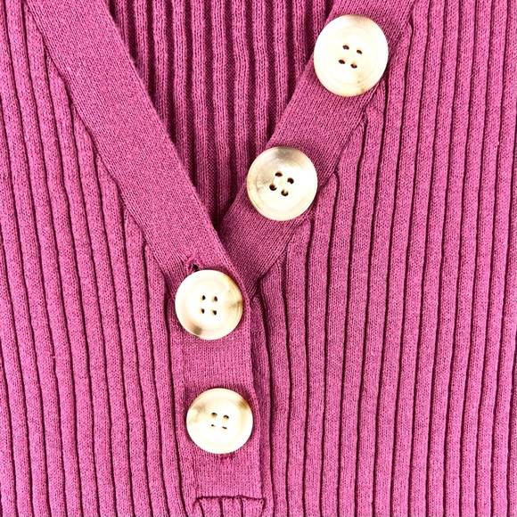 BCBGMAXAZRIA Ribbed Knit Violet Quartz Sleeveless Tank Top - Picture 7 of 7